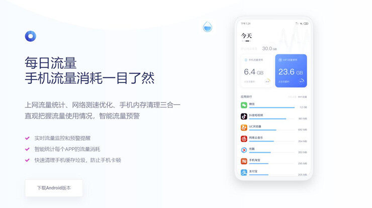 每日流量-可以让你查看每日手机流量wifi使用数据和监控APP流量使用情况的实用工具