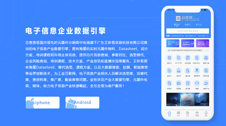 芯查查-可以查询电子产品价格参数及查企业、查替代、查专利等实用工具